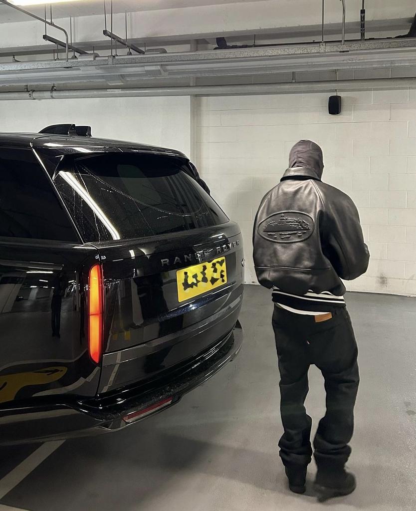 PU Leather-Lined Cotton Jacket Unisex Casual Zipper Jacket