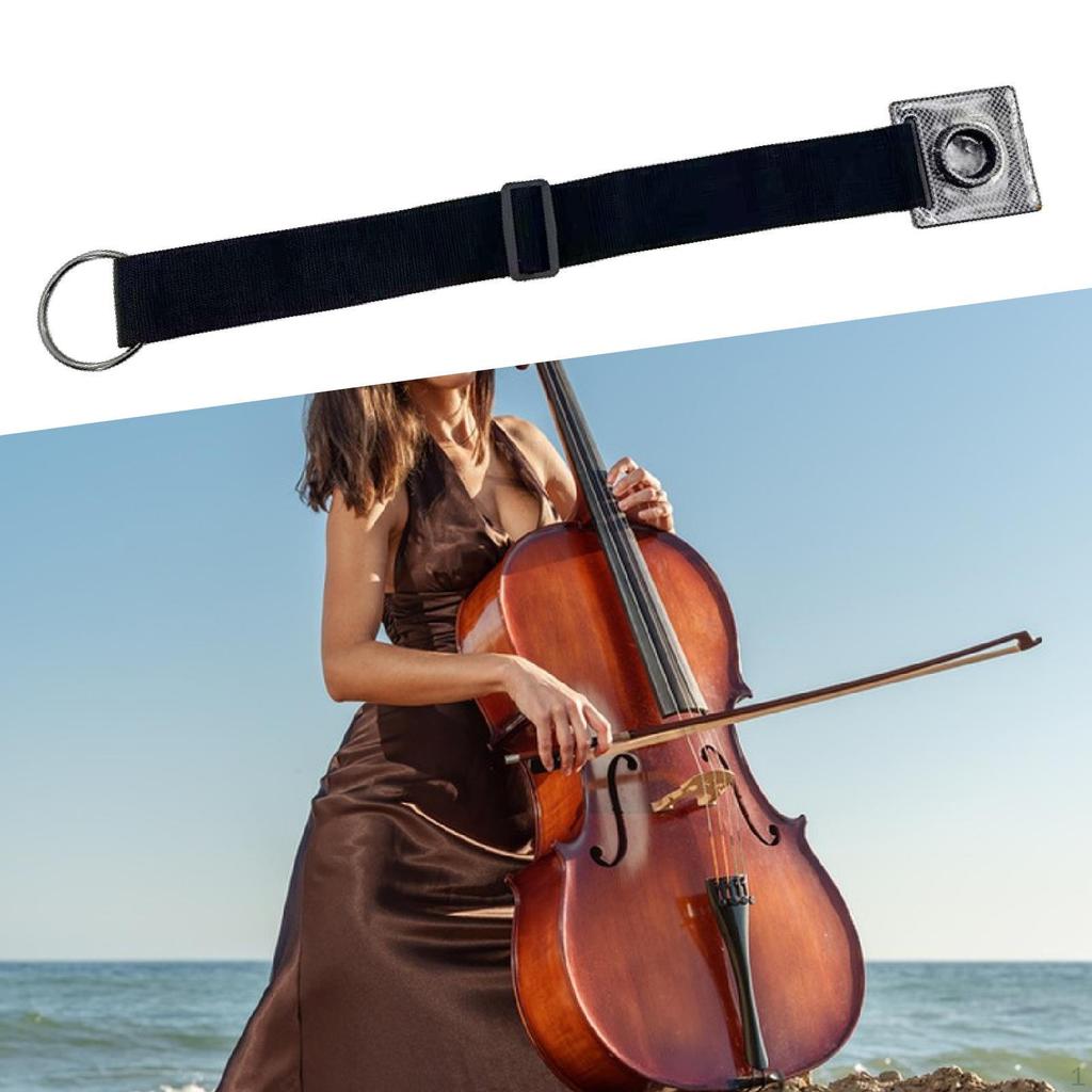 Cello Endpin Anchor Device, Adjustable Strap for Stability And Support