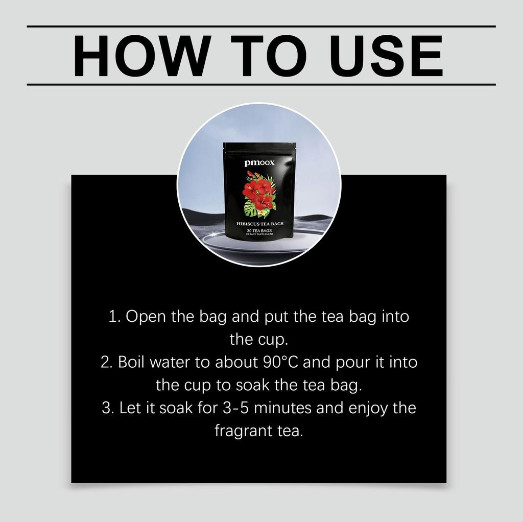 Roselle & Hibiscus Tea Bags - Refreshing & Grease-Cutting Herbal Tea - Gentle Body Care & Soothing Drink for After Meals
