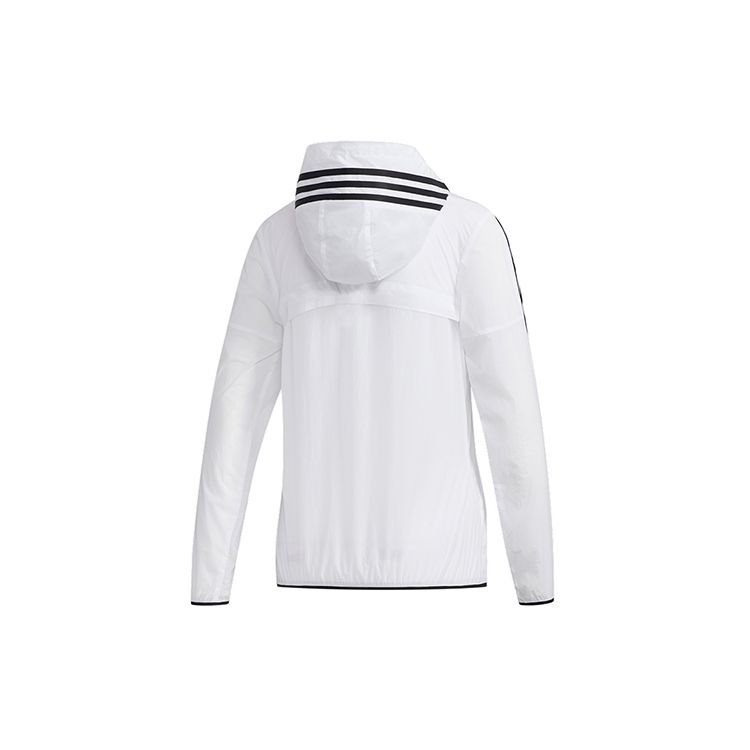 adidas Ветровка 3S Повседневная тканая куртка Женские куртки Белые FT2881