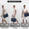Cute Cartoon Sharks Pattern Travel Duffel Bag Unisex Multipurpose Workout Luggage Bags Lightweight Waterproof Portable Handbag