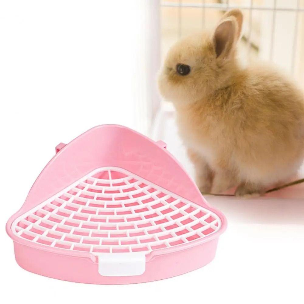 Треугольный лоток для кроликов Средний Туалет для домашних животных Горшок Хорек Лоток для туалета Хорек Хомяк