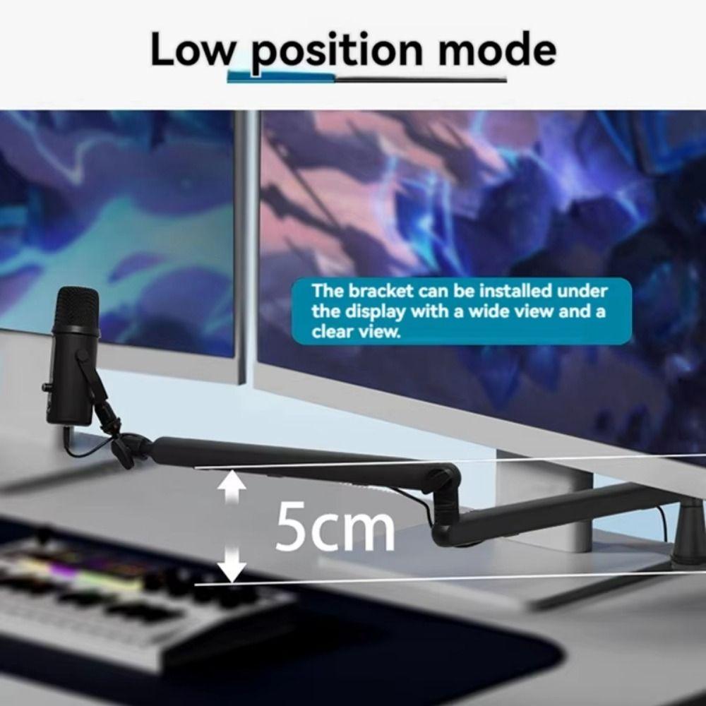 Universal Recording Microphone Holder 360° Rotating Microphone Clamp Microphone Stand  Desk Mount