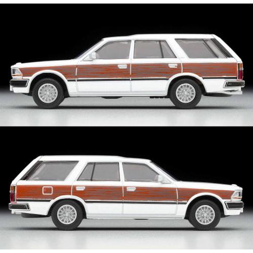 TOMYTEC Tomica Limited Vintage Neo 1/64 Scale LV-N209c Nissan Cedric Wagon V20E GL Custom Specification White/Wood Grain Finished Model