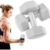 Haltères Hexagon Dumbbells SPRINGOS 2x 3 Kg - Entraînement De Force Pour La Gymnastique Et Le Fitness