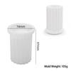 Римская колонна полосатая банка для свечей силиконовая форма с крышкой европейский стиль гипсовый цемент чашки формы ваза для цветов смоляная форма домашний декор