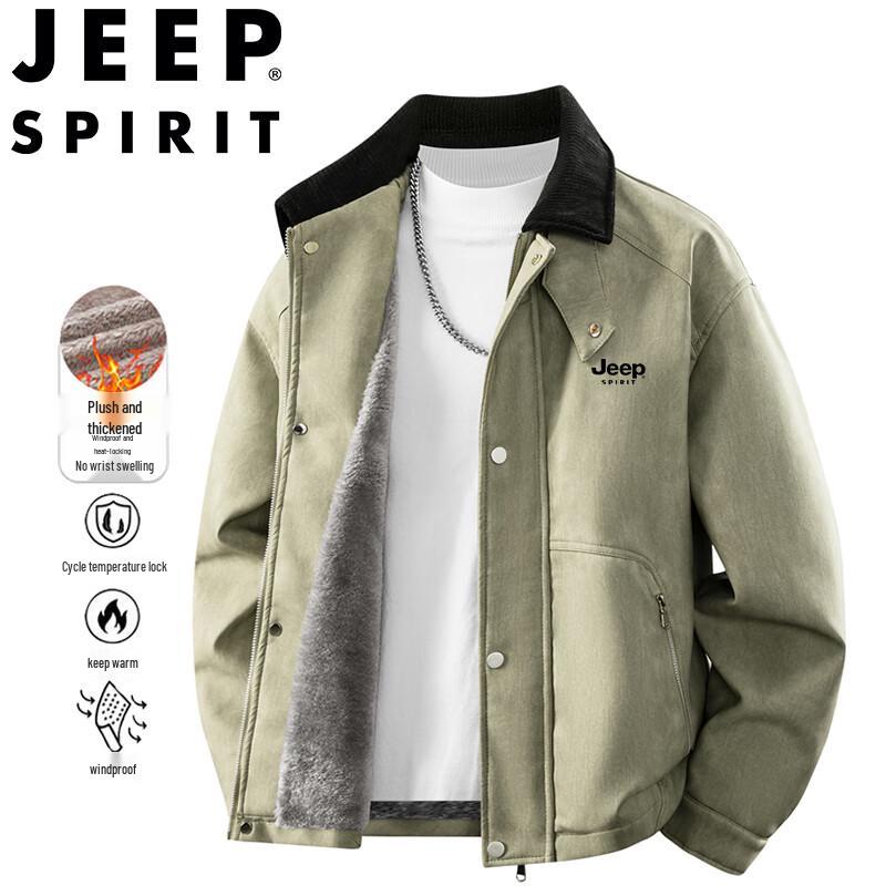 Мужская повседневная куртка JEEP SPIRIT с флисовой подкладкой