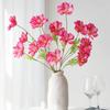 Simulated Flower 4-head Artificial Flower Orchid Sunset Flower Silk Flower Everlasting Flower