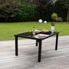 Salon de jardin en aluminium et verre Black Edition 6 places Wilsa Garden