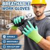 5pairs Anti Slip Safety Work Gloves Full Finger Industrial Protective Gloves Household