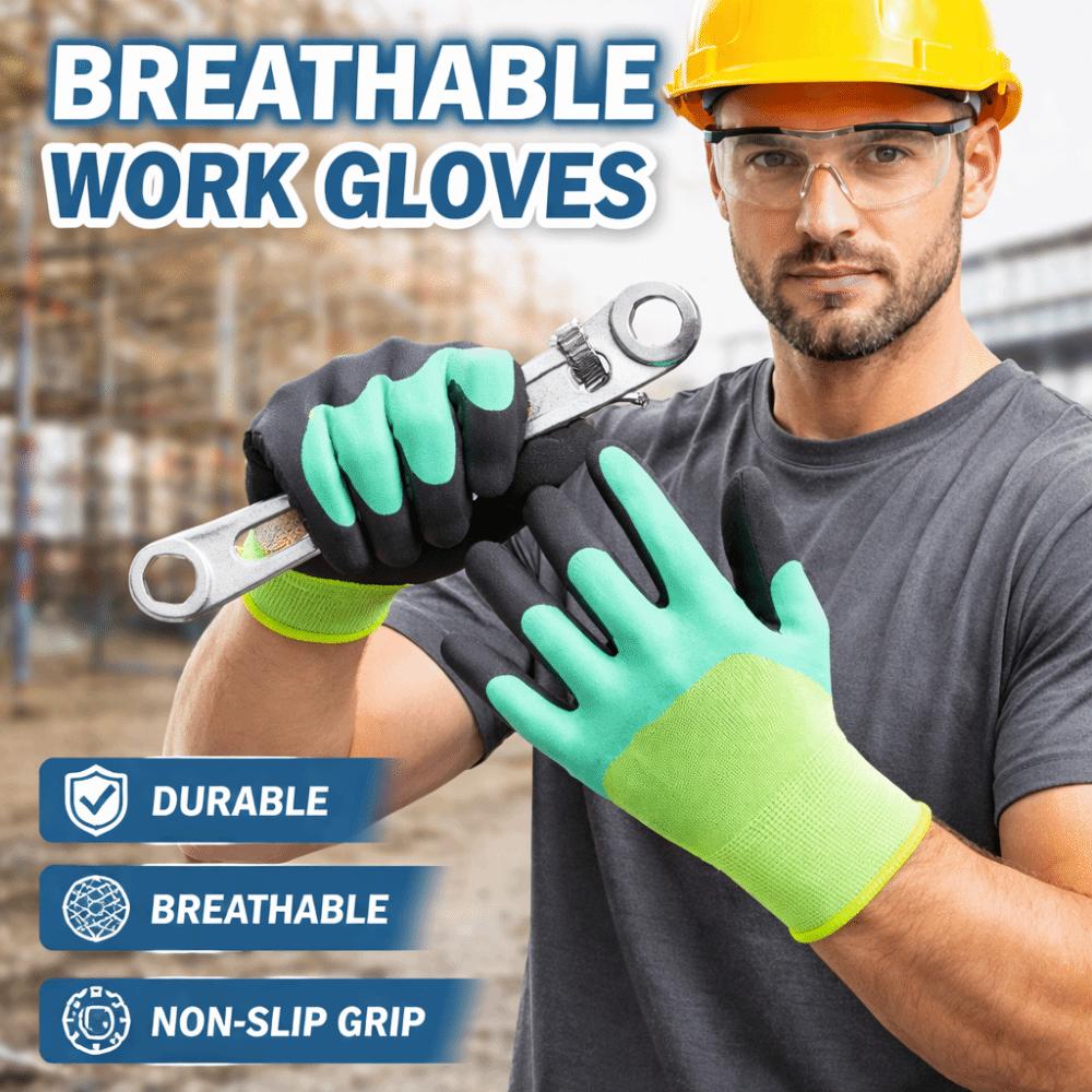 5pairs Anti Slip Nitrile Gloves Full Finger Industrial Protective Gloves Household
