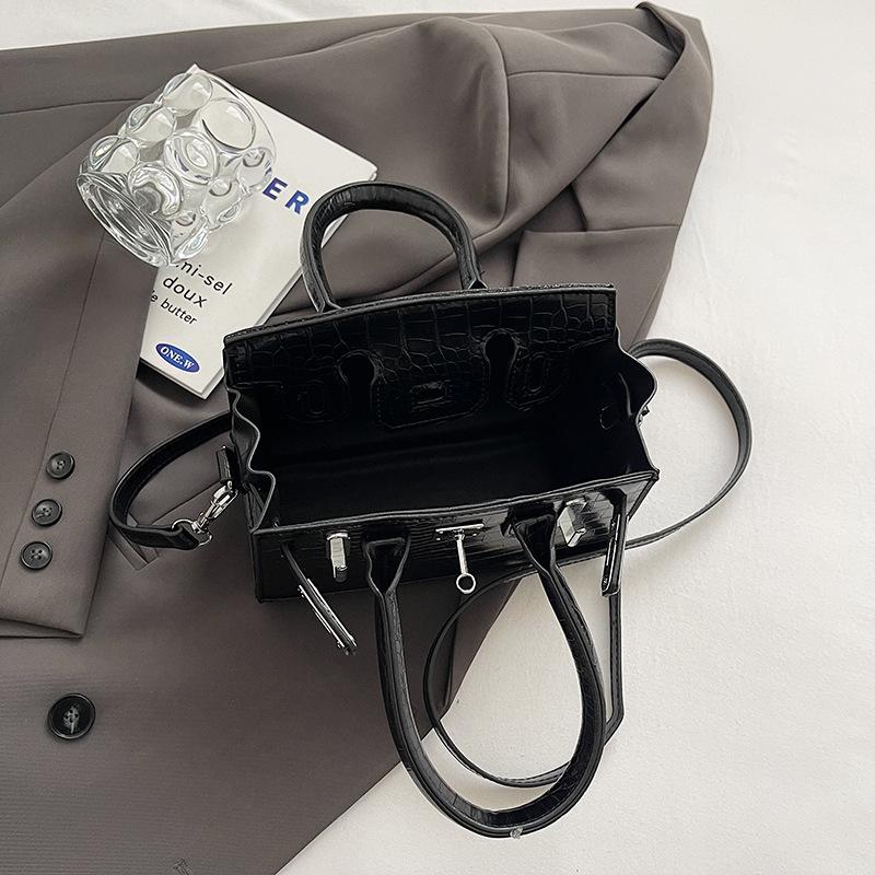 Autumn New Fashion Stone Pattern 20 Platinum Bag Portable Shoulder Oblique Span Women's Bag