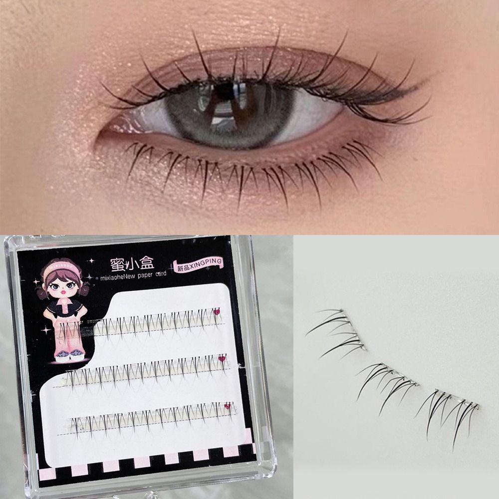 Прозрачные широкие самоклеящиеся нижние ресницы натуральные ресницы для наращивания ресниц