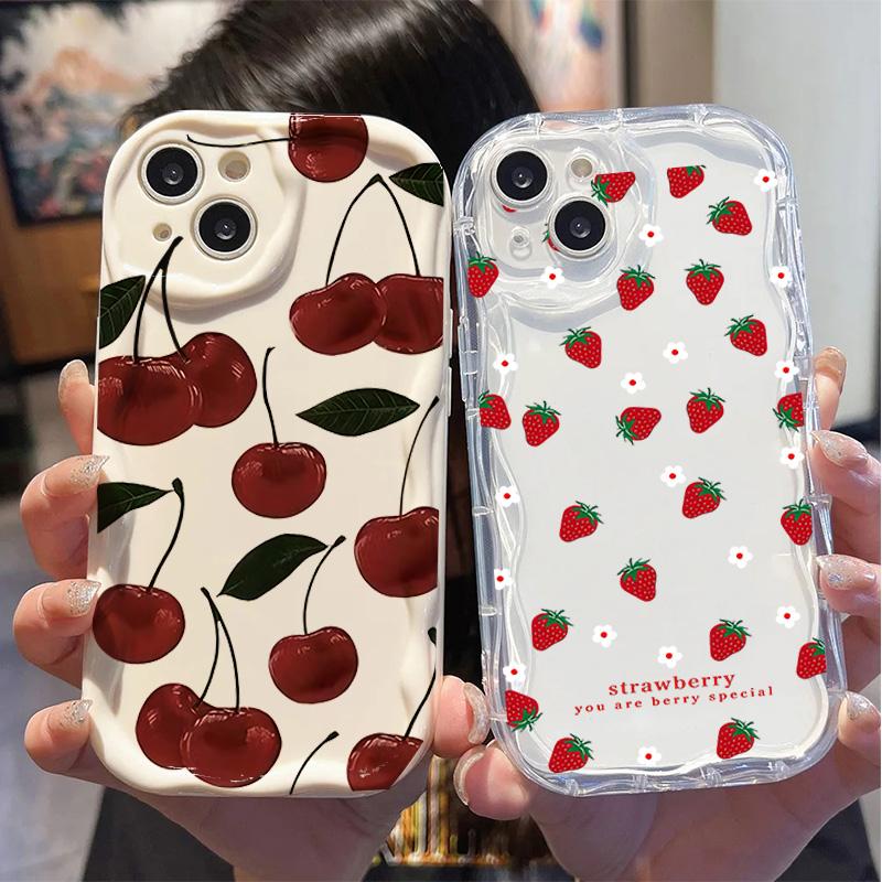 Чехол для Huawei Honor 400 200 Pro 600 90 Lite X5C X7D X8D X9D X6B X8B X9B X5B X6C X8C X6A X8A X7A X9C Модный чехол с клубникой