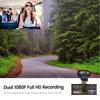 Car DVR HD 1080P Dash Camera IPS Video Recorder Cycle Dashcam Mirror Driving Recorder Night Vision