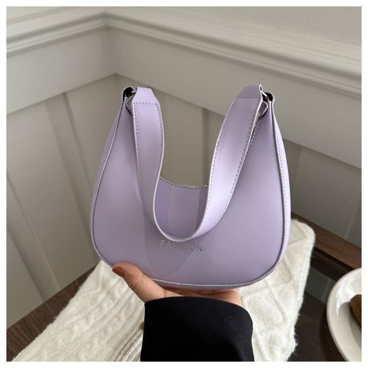 2024 Новая женская сумка для подмышек, женская сумка Niche Design, высококачественная однотонная сумка через плечо, женская мягкая сумка для покупок для девочек