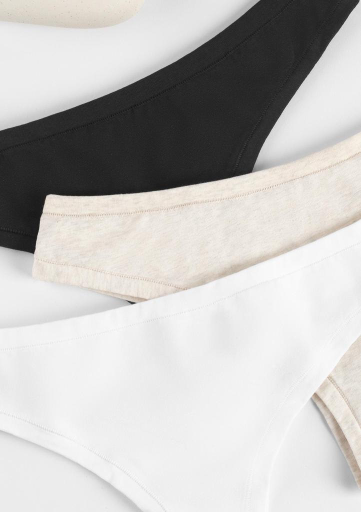 Figi damskie brazyliany z naturalnej bawełny organicznej Natural Cotton Ecru 1447 Sielei SIELEI 1447 FIGI BRAZYLIANY NATURAL COTTON ecru S