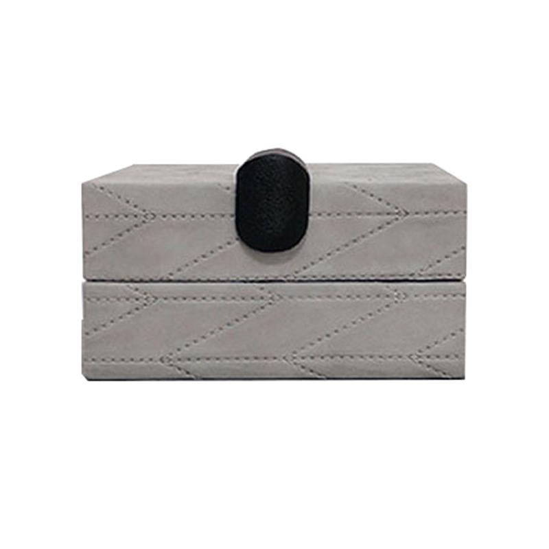 Шкатулка из скандинавской кожи для ювелирных изделий Модель комнаты Ящики для хранения Творческий роскошный орнамент Организация часов Дисплей Бусины Ювелирные аксессуары Упаковка