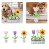 Tulip Puzzle Toy Pad Sniffing Dog Interactive Toy Game Cushion Squeaky Dog Toy