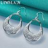 URMYLADY стерлингового серебра 925 пробы серьги-сумочки для женщин свадьба помолвка вечерние модные украшения