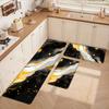 1 шт. Кухонные коврики против усталости, Роскошный мраморный принт, Водонепроницаемый, Нескользящий, Толстый, Мягкий кухонный коврик, Сверхпрочный, Комфортный коврик для стояния на кухне