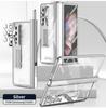 Прозрачный магнитный чехол с покрытием S Pen для Samsung Galaxy Z Fold 4 5G Kickstand 360, полноэкранный защитный чехол для телефона Z Fold 3