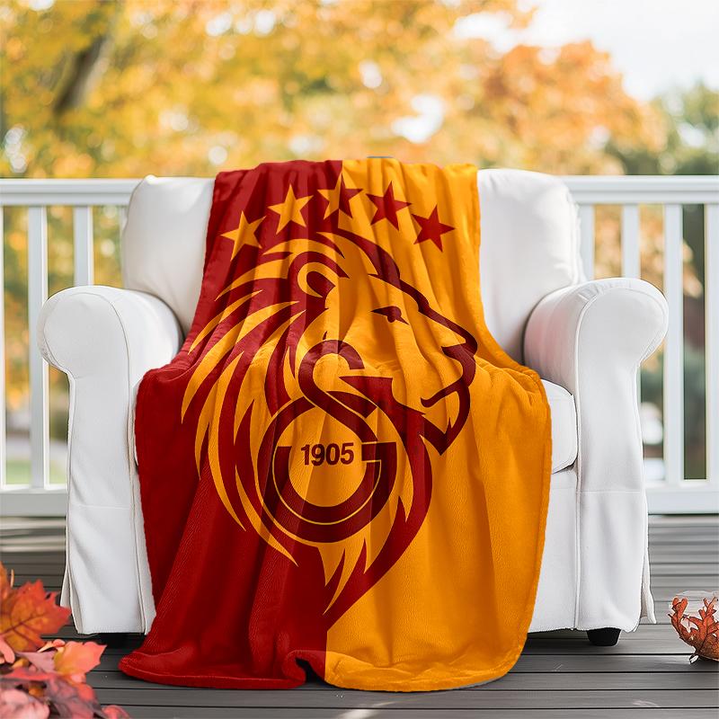Galatasaray S.K printed throw blanket—soft,warm;versatile blanket for all seasons—perfect as &air-conditioning throw,nap blanket