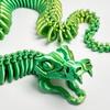 3D Printed Skeleton Snake Figurine Movable Joints Skeleton Snake Figure Articulated Animal Model Toy Home Office Bookshelf Desktop Decoration Ornament