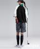 Женский пуловер Antiqua Golf x Stitch ML, ZST-00091, 05, Черный/Молочный