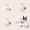 Cinnamoroll Kuromi Character Plush Keychain With Heartshaped Cherry Blossom Hello Kitty For School Bag Gift