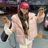 2025 Korean Design Polka Dot Cotton Jacket Winter Sweet New Loose Padded Jacket Bread Short Cotton Jacket