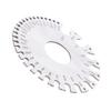 Stainless Steel 2 Sides Round Wire Thickness Measurer Tester Ruler Gauge Diameter Tool
