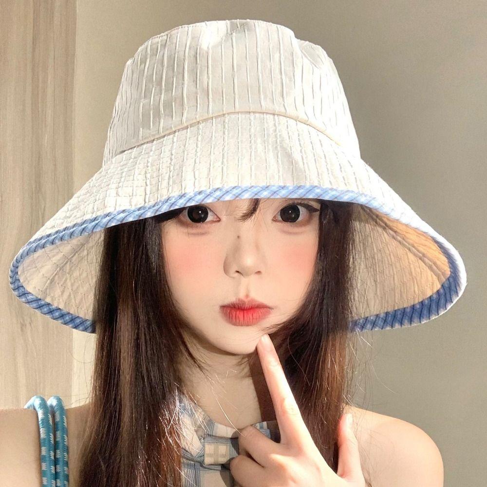 Wide Brim Fisherman Hat Adjustable Sun Cap New Sunshade Hat Holiday