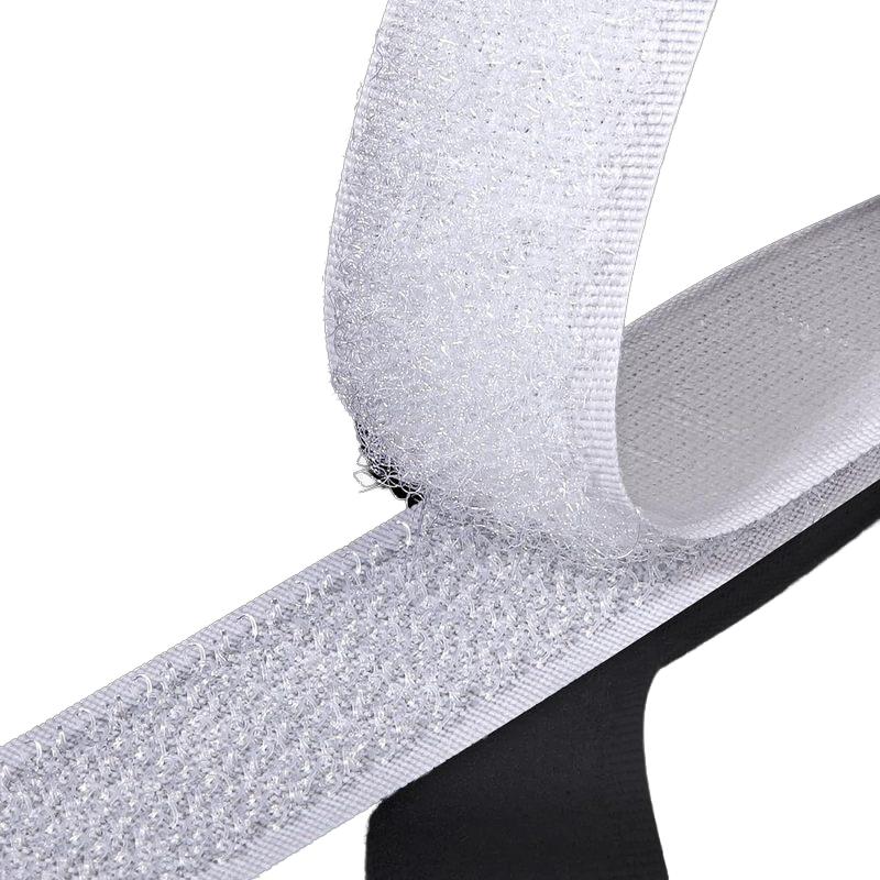 20MM White Factory Custom Self Adhesive Velcroes Back Glue Hook and Loop Tape