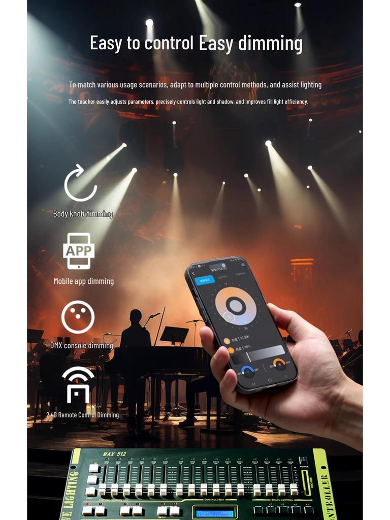 Yingbang Y500MAX Многофункциональный DMX заполняющий свет для сцены и живых выступлений