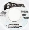 7-дюймовая пластинка MARLENE WEBBER - If You Believe NONE Studio One US Регги, Ска и Даб Б/У