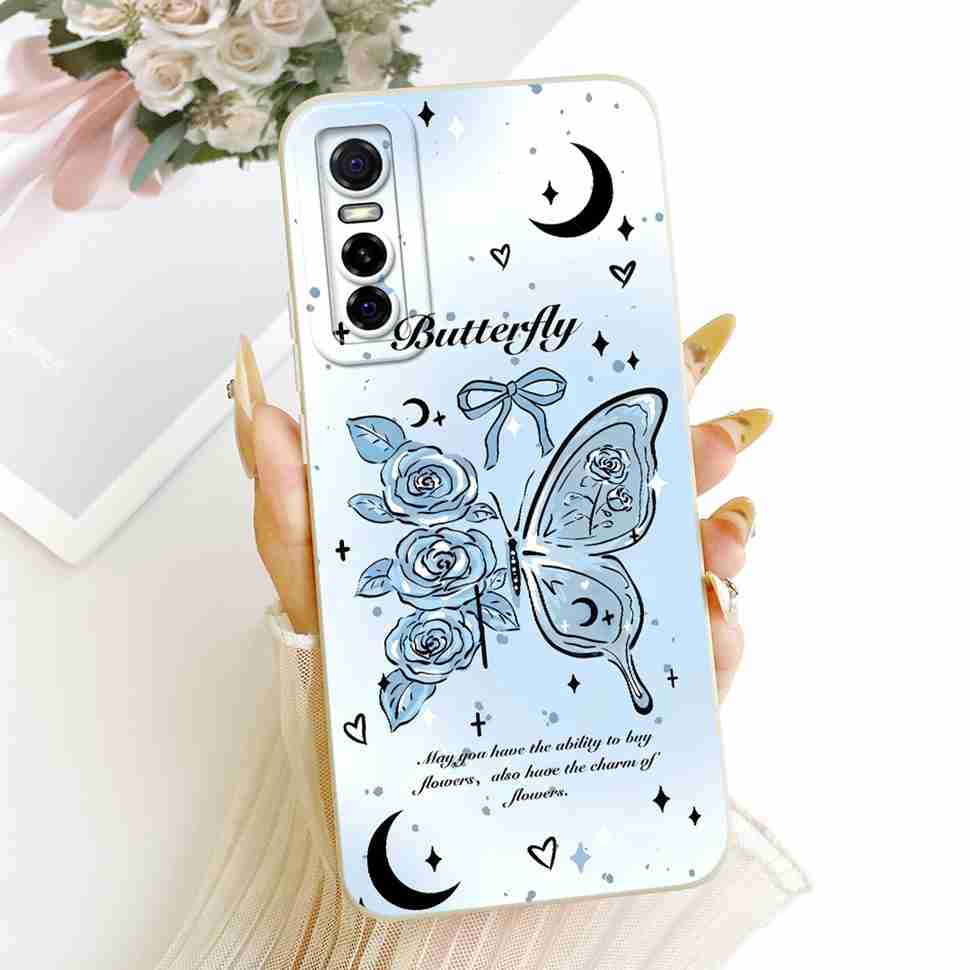 Simple Design Print For vivo Y73s 5G V2031A Case Silicone Back Cover For Vivo Y73S Y 73s 5G 6.44" Shockproof Phone Cases Bumper