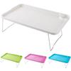Folding Laptop Table with Non-slip Legs High Stability Strong Load-bearing Portable Collapsible Bed Table with Cup