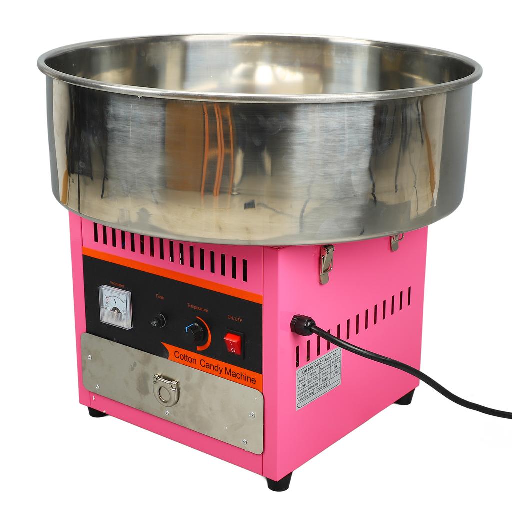 Cotton Candy Machine Commercial Fully Automatic Mini Stainless Steel Candy Floss Maker for Parties