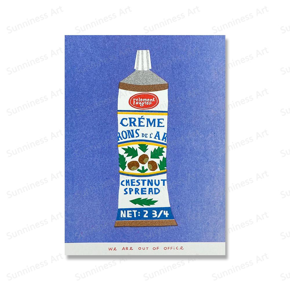 Japanese Sponge Paint Canned Indonesian Jasmine Tea Kitchen Wall Art Painting Nordic Poster and Print Pictures Living Room Decor