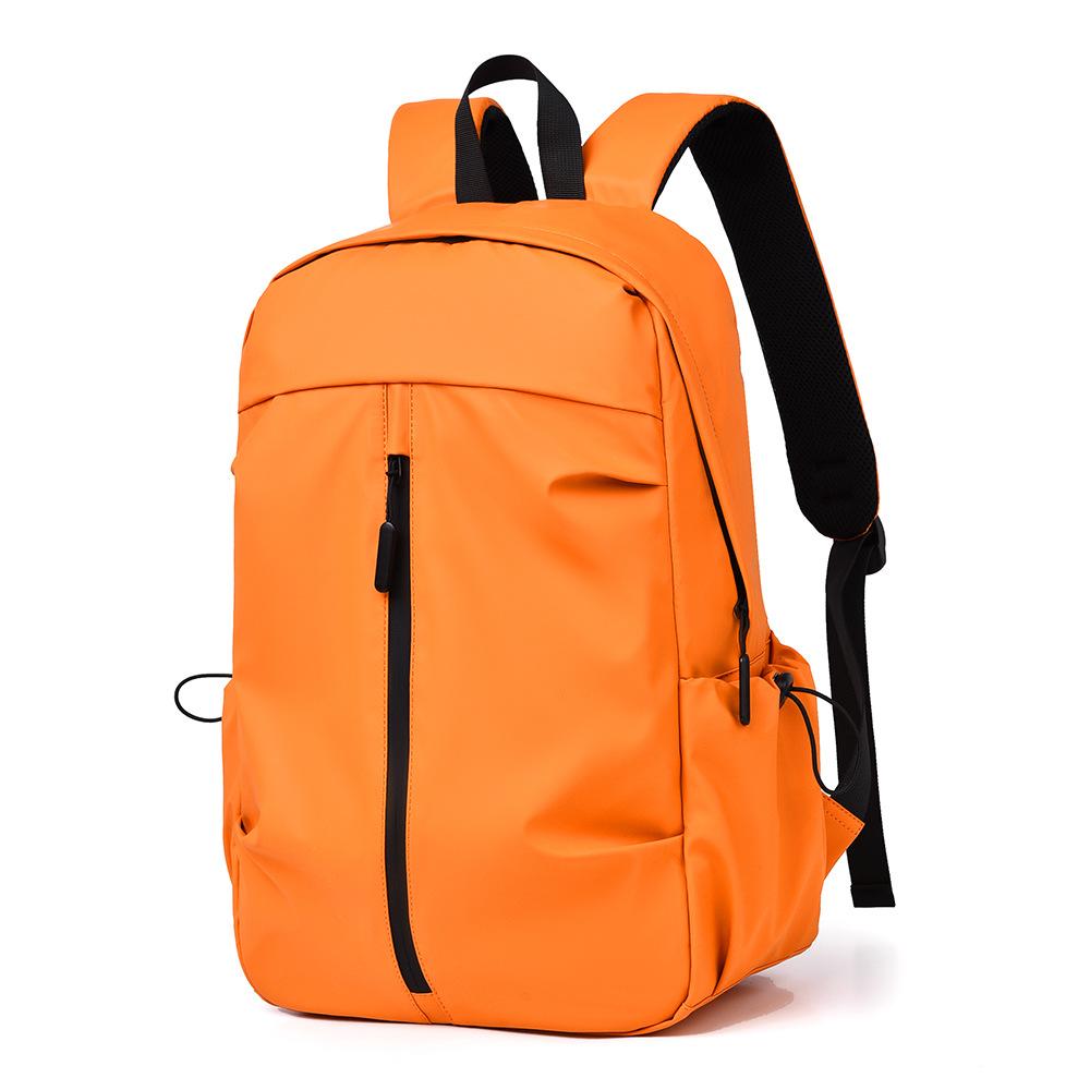 Backpack Men's Business Backpack Outdoor Wear-resistant Fabric Computer Bag Casual Simple Middle School Student Travel School Bag