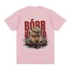 Bober Kurwa Bobr T-shirt Funny Beaver Meme Graphic T-shirt Style Women's Casual Loose Short Sleeved T-shirt Street Clothing