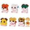 Kawada Nano Block Mini Nano Tottoko Hamtaro Vol.2 (BOX) NBMC_57S 1BOX = 6 Pieces, 6 Types In Total