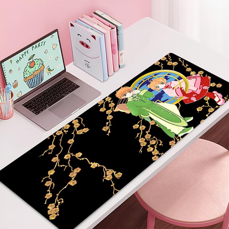Игровые Аксессуары Игровая Клавиатура Коврик для Стола C-Cardcaptor Sakura Kawaii Нескользящий Ноутбук Ноутбук Офисный Коврик для Мыши 900X400 Коврик для Мыши