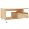 VidaXL Coffee Table Sonoma Oak 90x49x45 Cm Engineered Wood 831023