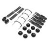 Universal Roof Mounting Fitting Kit U Screws Locknut Rubber Gasket Small Light Roof Luggage