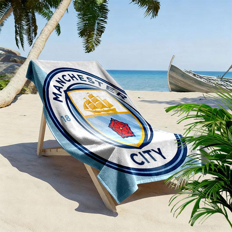 Rodri MCFC General Print Beach Towel, Large Soft Quick Dry Towel for Beach Camping Swimming