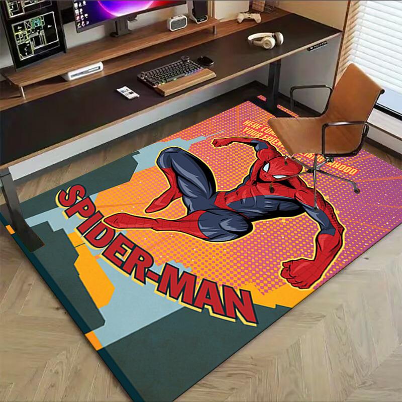 Spiderman Urban Adventures Carpet For Playroom Bedroom Living Room Sofa Home Decorkids Game Area Rug Nonslip Floor Mat