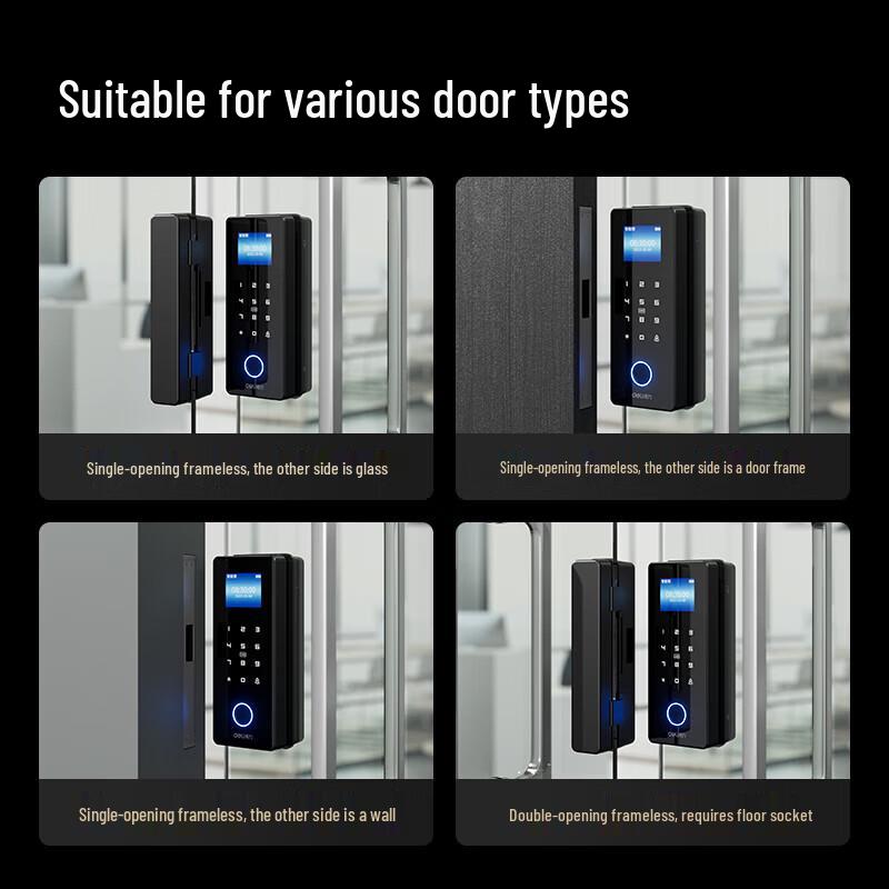 Deli AL100 Smart Glass Door Lock CN plug (adapter included)