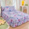 Bed Skirt Cotton Bedspread Set Embroidery Bed Dress Pillow Cases 3 Pieces/Set For King/Queen Double 1.5/1.8/2M Sheet Cover